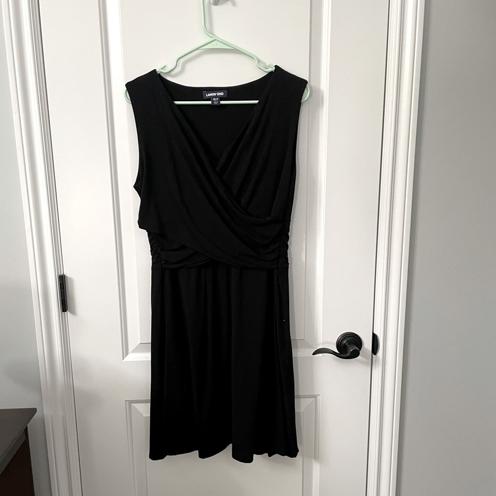 Lands End Cotton Surplice Dress size 10/12